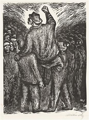 LEOPOLDO MÉNDEZ Group of 4 wood engravings.